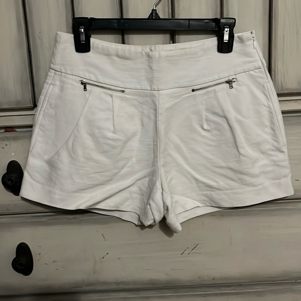 White LOFT shorts
